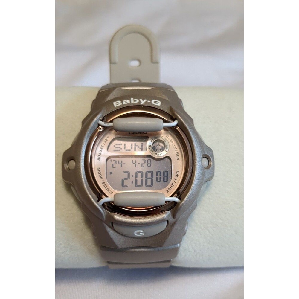 Baby G G-Shock watch tan and rose gold tone